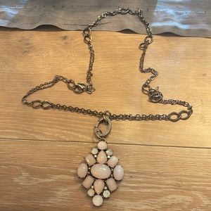 Beautiful rose stone necklace